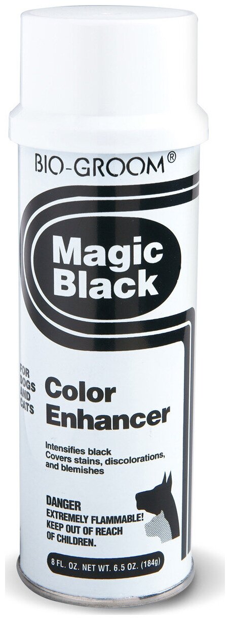 Спрей-мелок выставочный Bio-Groom "Magic Black", цвет: черный, 184 г - фотография № 1