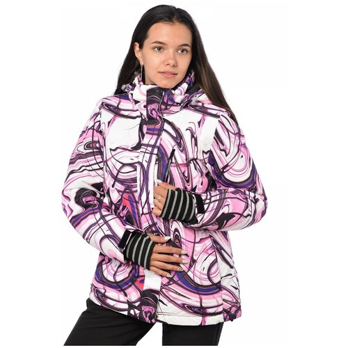 фото Горнолыжная куртка женская fun rocket 79768- к размер 50, розовый