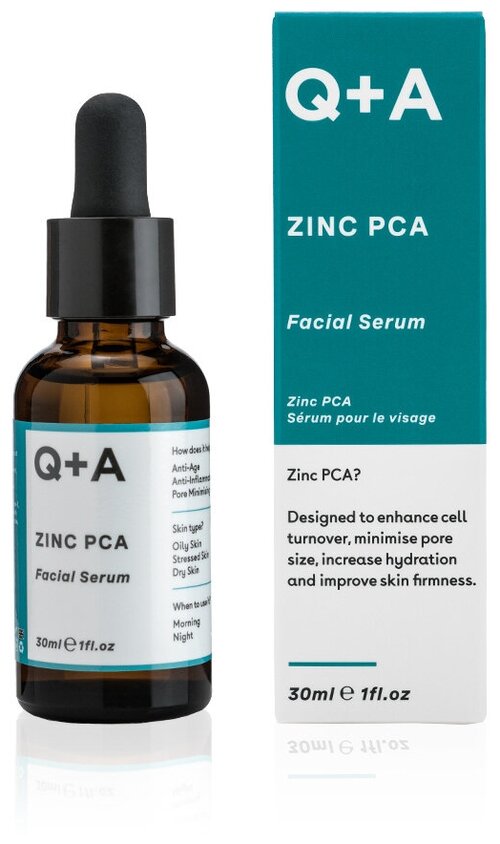 Q+A Zinc PCA Facial Serum, 30 ml / Сыворотка для лица , 30 ml