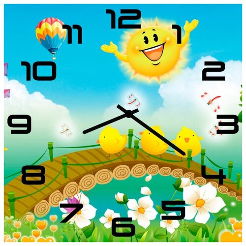 фото Svs настенные часы svs 4002649 солнышко и жизнь