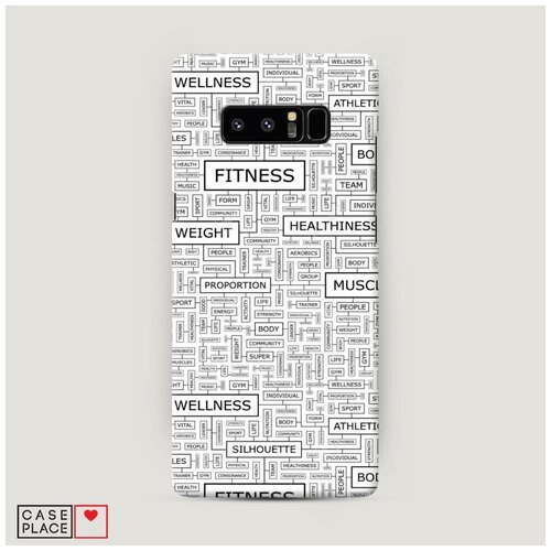 фото Чехол пластиковый samsung galaxy note 8 спортивные таблички case place