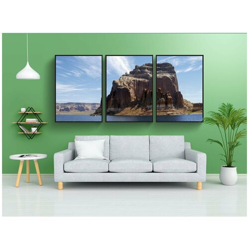 фото Набор модулных постеров для интерьера "lake powell, аризона, соединенные штаты америки" 60x90 см. в тубусе, без рамки lotsprints