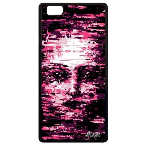 фото Противоударный чехол для мобильного // huawei p8 lite 2015 // "женское лицо" воображение фантастичный, utaupia, розовый