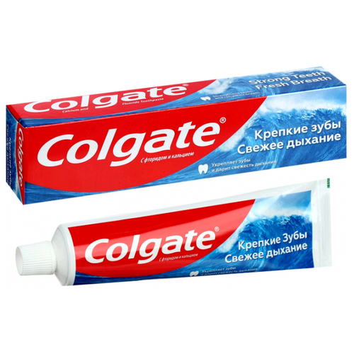 Колгейт / Colgate - Зубная паста Крепкие зубы и свежее дыхание 125 мл