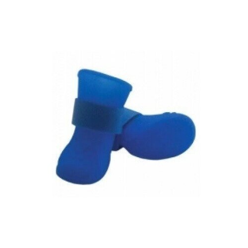 Ботинки силиконовые для собак "Leonardo", цвет: синий, размер 3 (4 штуки)