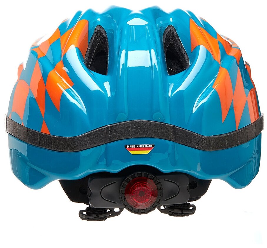 Детский велосипедный шлем KED Meggy Trend Racer petrol orange, размер M