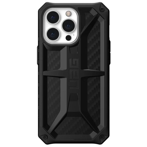 фото Чехол uag monarch series case для iphone 13 pro карбон (carbon fiber)