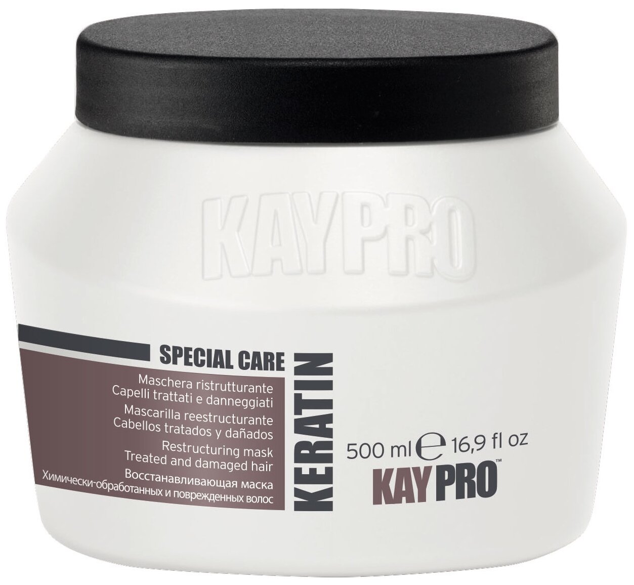 Восстанавливающая маска с кератином KayPro Special Care для химически обработанных и поврежденных волос, 500 мл