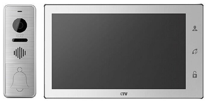 CTV-DP4706AHD Комплект цветного видеодомофона для квартиры и дома (Белый)