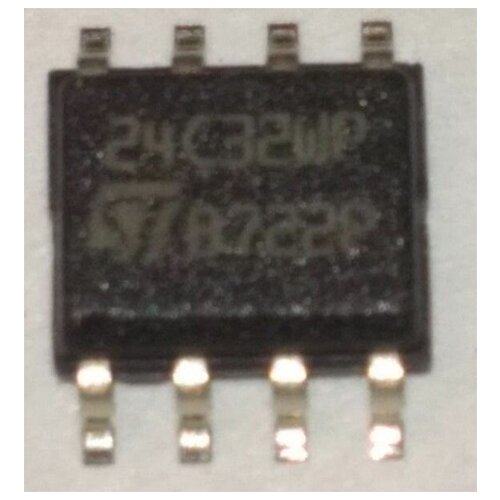 24C32WP (1103-001279) IC-EEprom 24C32, 32Kbit, 4Kx8, SOP, 8P, 5x4mm