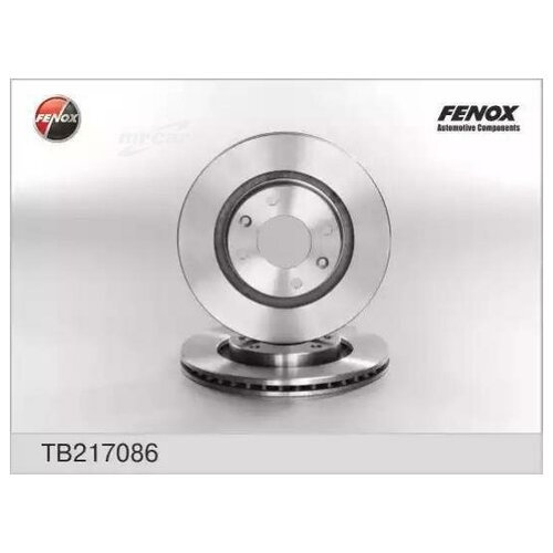 фото Fenox tb217086 tb217086_диск тормозной передний\ citroen c3/xsara,peugeot 206/partner 1.1-2.0hdi 96
