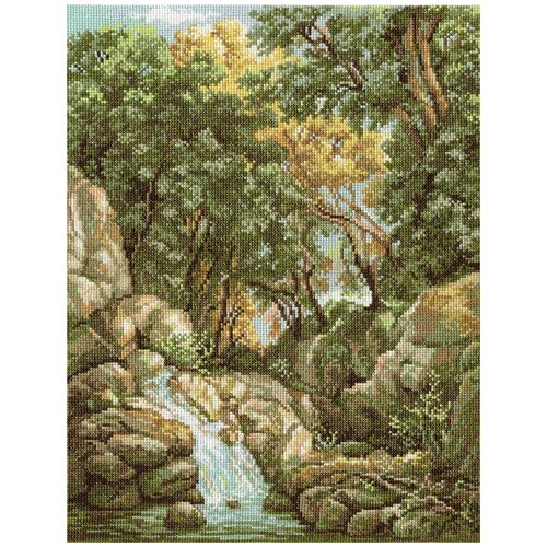 фото Набор для вышивания panna vh-1097 ( вх-1097 ) водопад в лесу 1 шт.