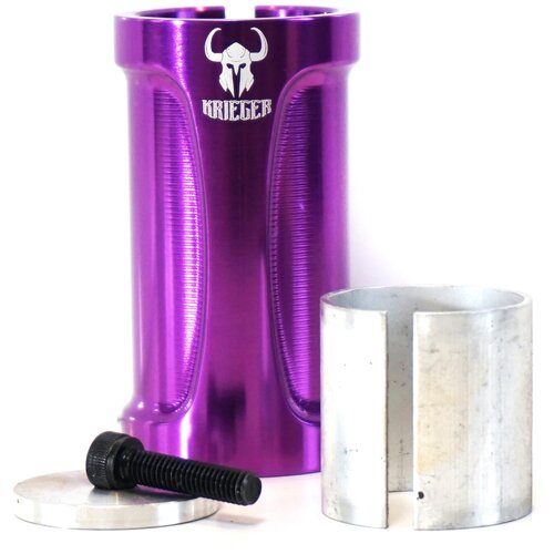 Хомут KRIEGER SCS verti фиолетовый (Стандарт 31,8 и Оверсайз 34,9 мм) для трюкового самоката