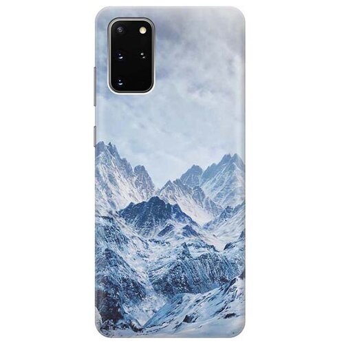 Ультратонкий силиконовый чехол-накладка для Samsung Galaxy S20+ с принтом Снежные горы