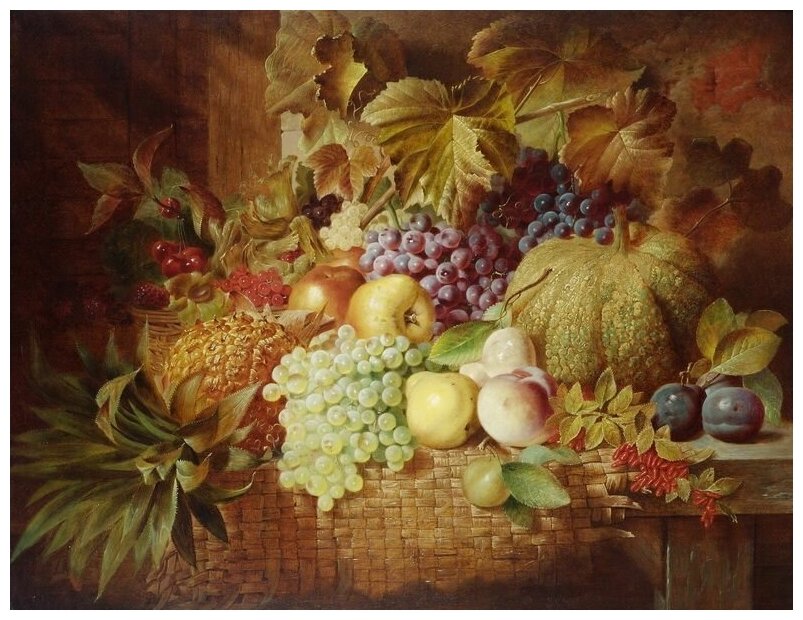 Репродукция на холсте Натюрморт (Still-life) №50 Ланс Джордж 39см. x 30см.