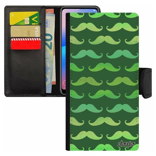 фото Чехол книжка на мобильный samsung galaxy s8, "усы" пиар стиль utaupia