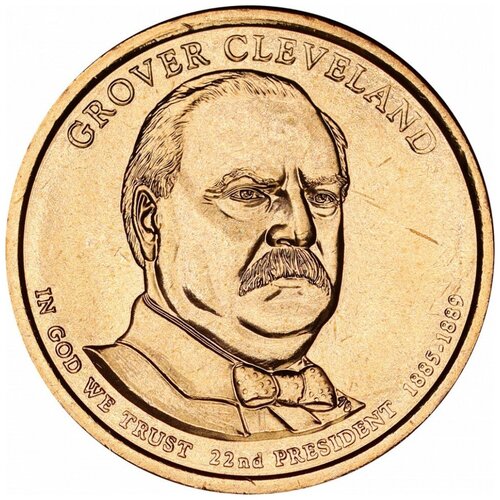 США Гровер Кливленд 1 доллар 2012 г. сша 1 доллар 2012 президент 22 гровер кливленд 1885 1889