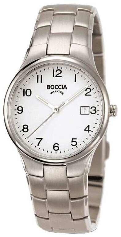 Наручные часы BOCCIA Circle-Oval Титановые наручные часы Boccia Titanium 3297-01, серебряный, белый