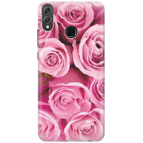 фото Gosso ультратонкий силиконовый чехол-накладка для honor 8x с принтом "букет роз"