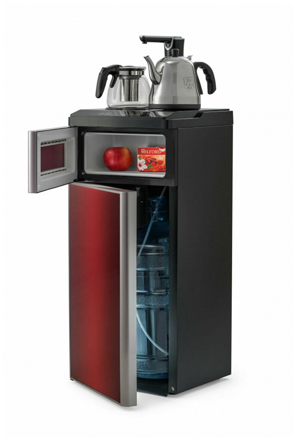 Кулер для воды с чайником VATTEN L50REAT Tea Bar, напольный, охлаждение электронное, шкаф, 1 кран