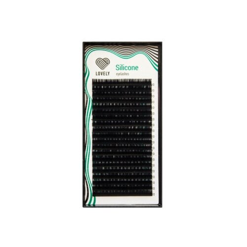 Ресницы черные Lovely серия Silicone Eyelashes (20 линий) D 0.06 x 7-12 mm