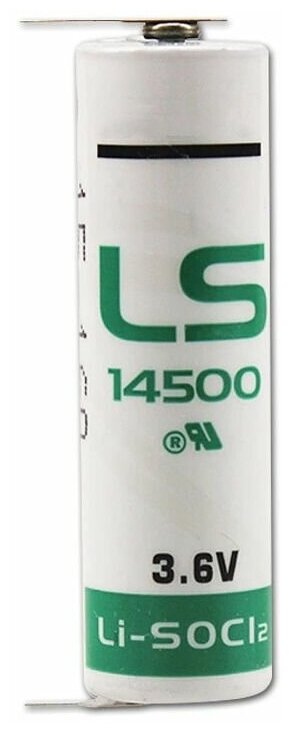 Батарейка литиевая Saft LS 14500 AA 2.25Ah 3.6-Вольт с контактами (не перезаряжаемая)