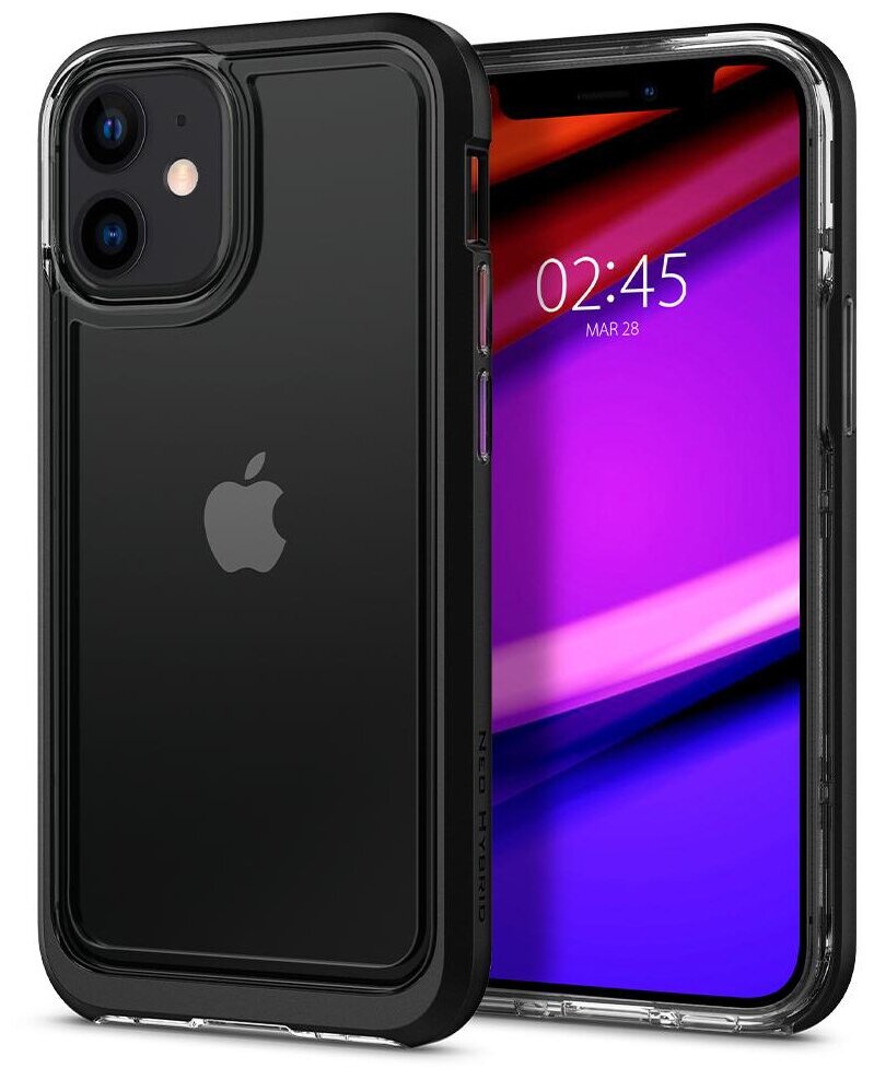 Чехол для iPhone 12 mini Spigen Neo Hybrid Crystal Black