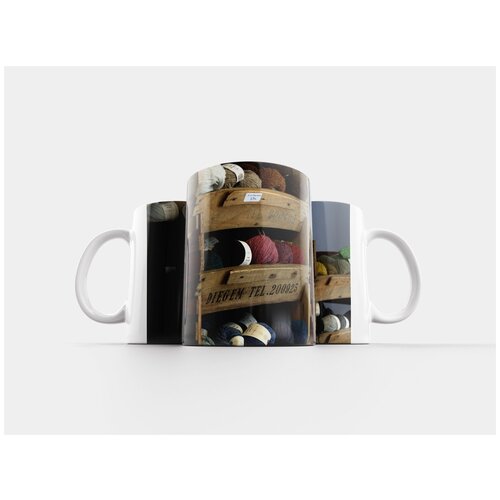 фото Кружка "шерсть, пряжа, ремесло" 320 мл lotsprints