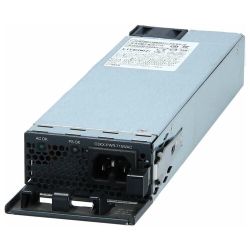 Блок питания CISCO C3KX-PWR-715WAC блок питания cisco pwr c49 300dc power one spacsco 05