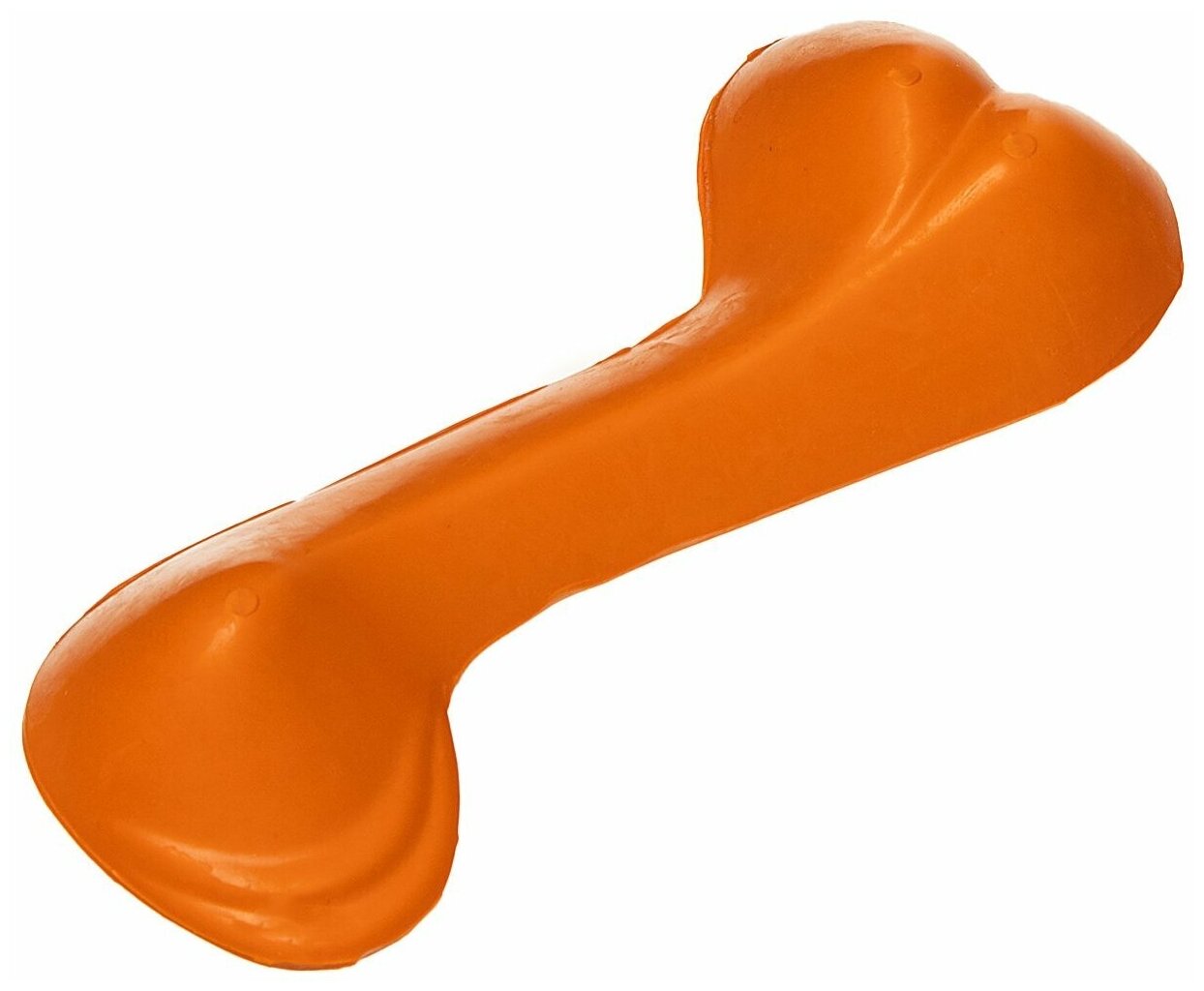 Игрушка для собак резиновая кость "Чарли", оранжевая, 14см (Бельгия), шт