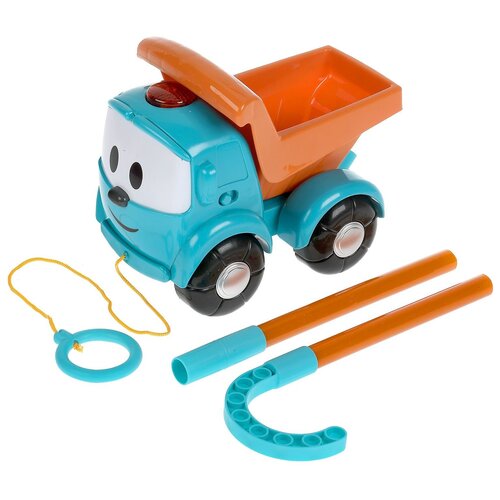Каталка-игрушка Умка грузовичок Лёва, HT838-R, синий каталки игрушки умка с палкой грузовичок лева ht838 r