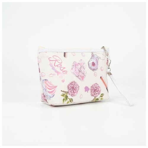 фото Косметичка на молнии, цвет белый noname