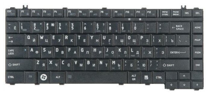 Клавиатура для ноутбука Toshiba Satellite A300 L300 L450 L455 M300 M305 F50 pn A000040320 1450₽