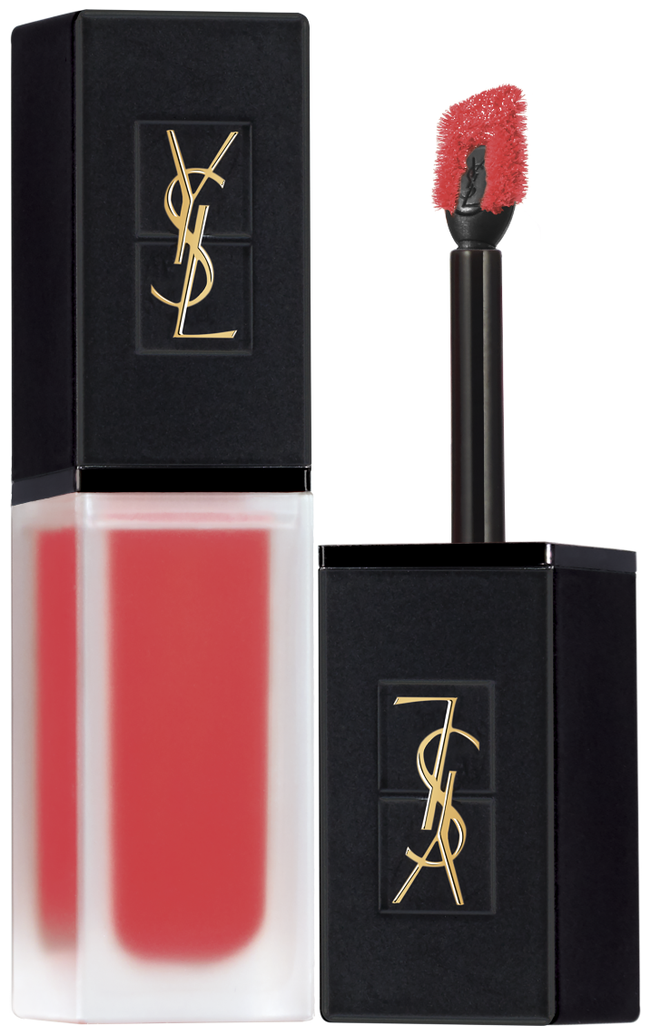 Yves Saint Laurent Жидкая матовая помада для губ Tatouage Couture Velvet Cream, оттенок 202 coral symbol