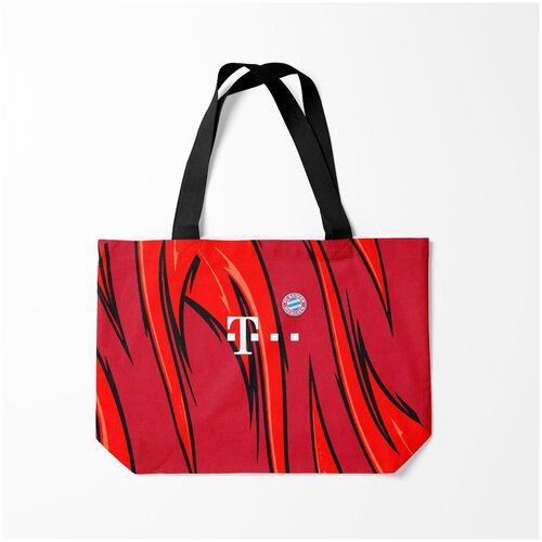 фото Сумка-шоппер / 46х35 см / футбол / разные футбольные принты фк бавария мюнхен burnettie