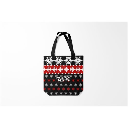 фото Сумка-шоппер / 40х40 см / рок / my chemical romance праздничный romanc burnettie