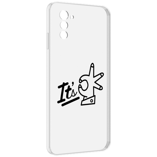 Чехол MyPads все-ок для UleFone Note 12 / Note 12P задняя-панель-накладка-бампер