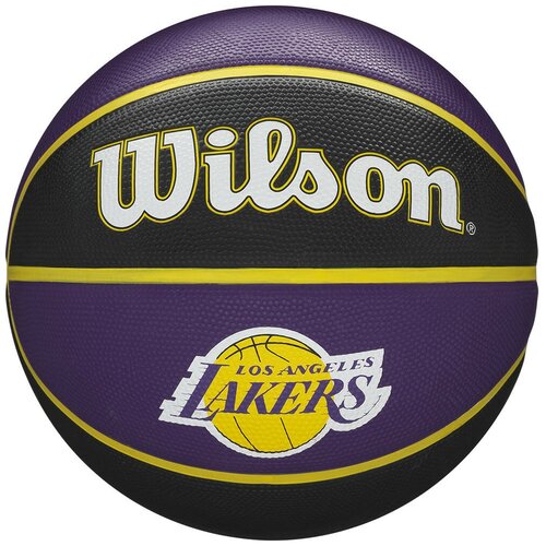 баскетбольный мяч wilson nba all team wtb1300xbnba р 7 черный Баскетбольный мяч Wilson WTB1300XBLAL 7 Фиолетовый/Черно-желтый