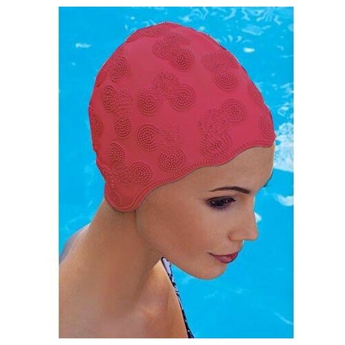 фото Шапочка для плавания жен. fashy moulded cap , арт.3100-00-40, резина, красный