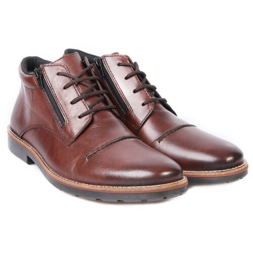 Ботинки Rieker, размер 45, коричневый ботинки amati p2139x 04b r ботинки мужские нат кожа текстиль черн amati