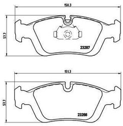 Дисковые тормозные колодки передние TRIALLI PF 4176 для BMW 3 series (4 шт.)