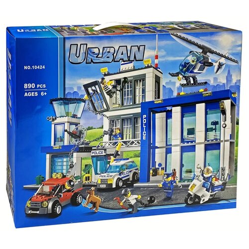 Конструктор Urban Cities Полицейский участок 890 деталей
