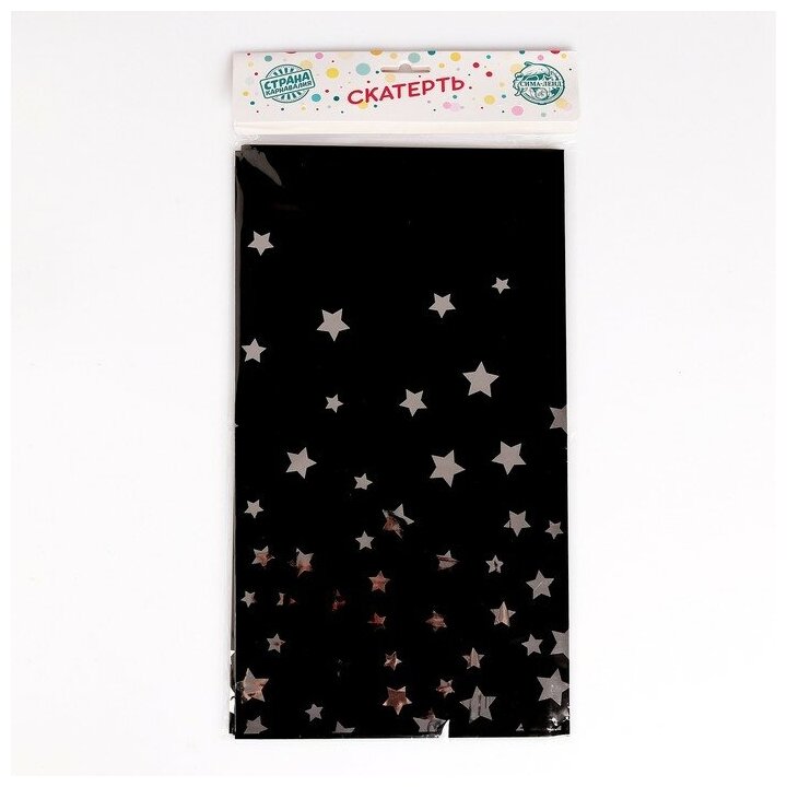 Страна Карнавалия Скатерть «Звёзды», 137 × 183 см, цвет серебро