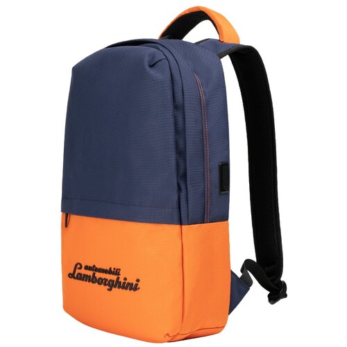 Рюкзак Lamborghini, синий, оранжевый