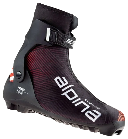 Лыжные ботинки ALPINA Racing Skate Red/Black/White (EUR:42)