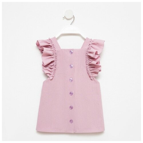 фото Платье для девочки minaku: cotton collection цвет розовый, рост 92