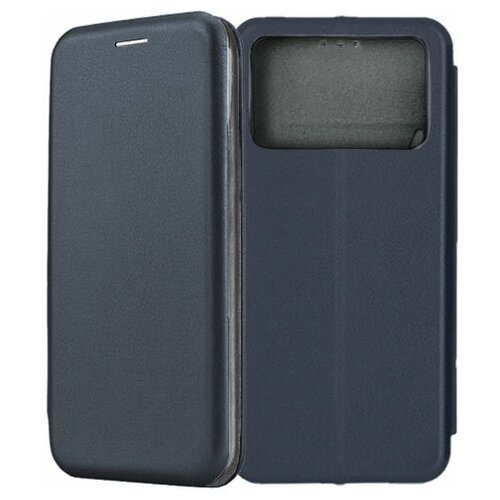 Чехол-книжка Fashion Case для Xiaomi POCO C40 темно-синий чехол книжка fashion case для xiaomi poco m5s темно синий