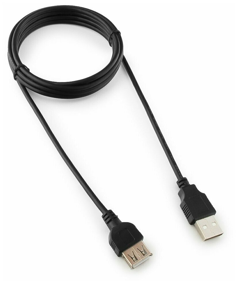 Кабель удлинитель USB 2.0 Gembird CC-USB2-AMAF-6B, AM/AF, 1,8 м, черный