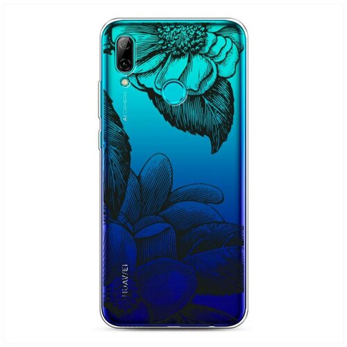 фото Силиконовый чехол "цветы тату" на huawei p smart 2019 / хуавей п смарт 2019 case place
