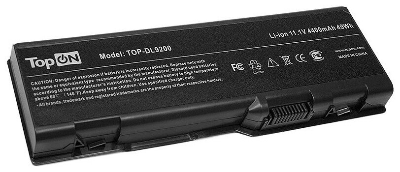 Аккумулятор TopON TOP-DL9200 для DELL Inspiron 6000 9400 XPS Gen 2 XPS M1710 Precision M90 Series аккумулятор для 11.1V 4400mAh - фото №1